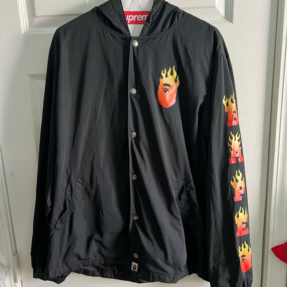 Bape Flame Hoodie Jacket